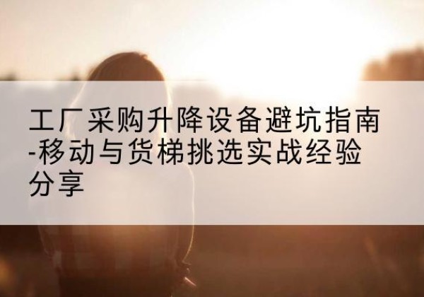 岚县移动式升降机怎么选-工厂采购升降设备避坑指南-移动与货梯挑选实战经验分享